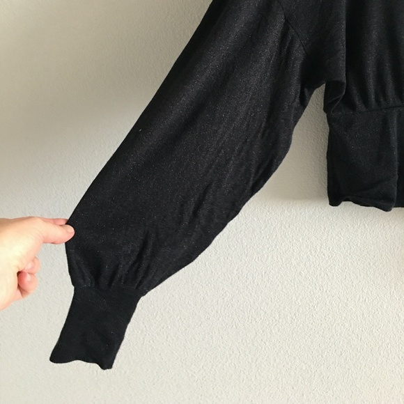 Free People Black  T/Neck Blouse Size XS - Picture 4 of 14